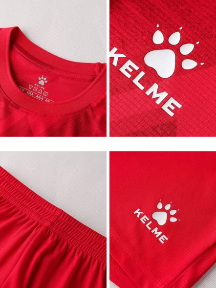 Футбольная форма KELME Short Sleeve Football Suit Red