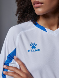 Футбольная форма KELME Short-Sleeved Football Suit (White/Blue)