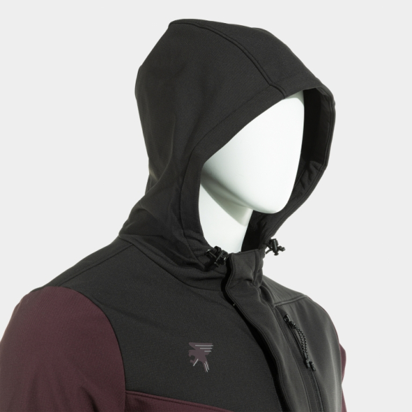 SOFT SHELL EXPLORER BURDEOS NEGRO