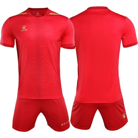 Футбольная форма KELME Short Sleeve Football Uniform Red