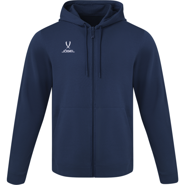 Флисовое худи на молнии JOGEL ESSENTIAL Cotton Fleece FZ Hoodie, темно-синий