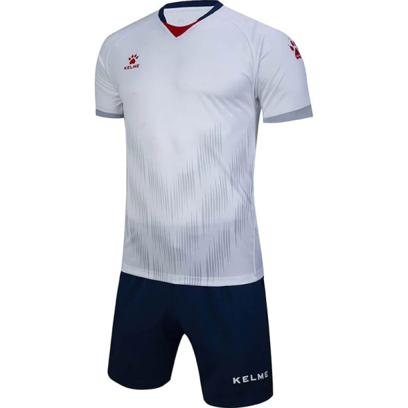 Футбольная форма KELME Short Sleeve Football Uniform (White/Black)