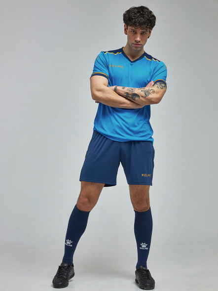 Футбольная форма KELME S/S Football Set (Light Blue/Dark Blue)