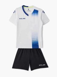 Детская футбольная форма KELME S/S Football Set Kid (White/Black)