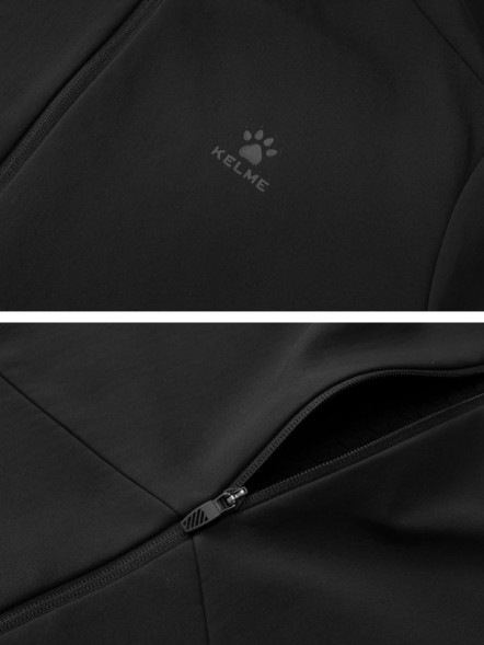Куртка KELME Fleece Woven Jacket (Hooded) Black