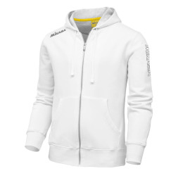 Куртка от костюма с капюшоном муж. MIKASA MT526-022-XS, р.XS, 70% хлопок 30% полиэстер, белый