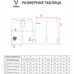 Шорты вратарские JOGEL NATIONAL PerFormDRY GK Shorts, желтый