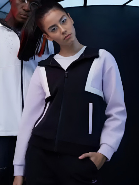 Толстовка KELME Knitted Coat (Black/Light Purple)