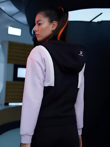 Толстовка KELME Knitted Coat (Black/Light Purple)