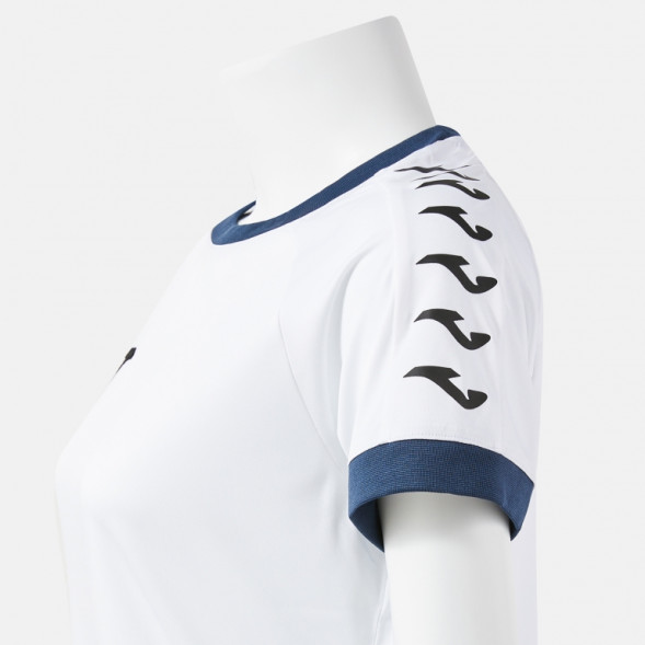 ФУТБОЛКА С КОРОТКИМ РУКАВОМ HEROIC БЕЛАЯ ТЕМНО-СИНЯЯ