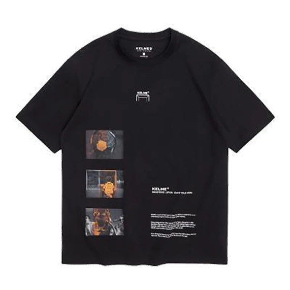 Футболка KELME Round Neck Short Sleeve T-Shirt Black
