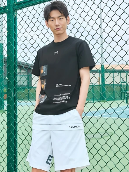 Футболка KELME Round Neck Short Sleeve T-Shirt Black