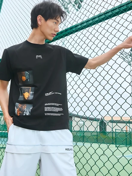 Футболка KELME Round Neck Short Sleeve T-Shirt Black