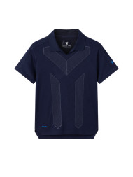 Детская футболка KELME Short-sleeved Polo Shirt Dark Blue