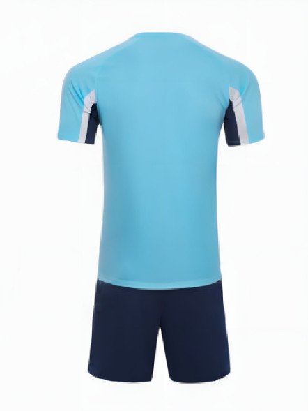 Футбольная форма KELME Short-Sleeved Football Suit (Light Blue/Dark Blue)