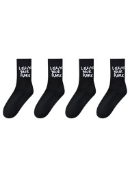 Носки (4 пары) KELME Casual Socks (Pack Of 4 Pairs) Black