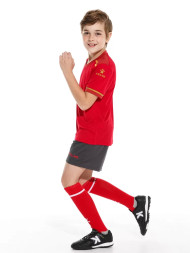 Детская футбольная форма KELME S/S Football Set Kid (Red/Dark Grey)