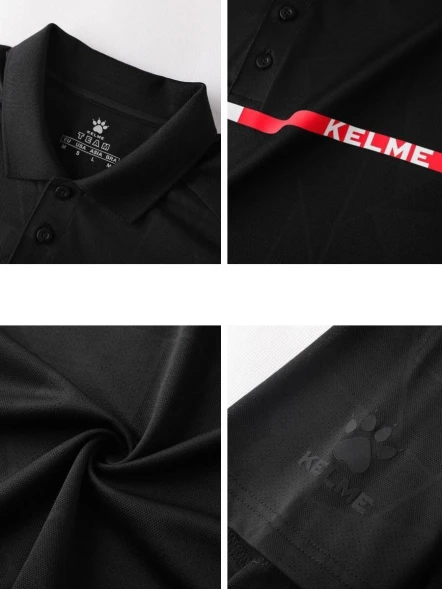 Футболка-поло KELME Short Sleeve Polo Shirt Black