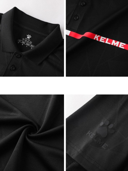 Футболка-поло KELME Short Sleeve Polo Shirt Black