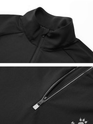 Лонгслив KELME Half Cardigan Long Sleeve T-Shirt Black