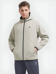 Куртка KELME Fleece Woven Jacket (Hooded) Beige