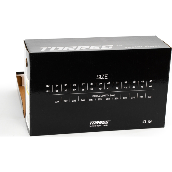 Бутсы футбольные (многошиповки) подростковые TORRES NEO-J, TS234239-751-37, р.37, с носком, голубой