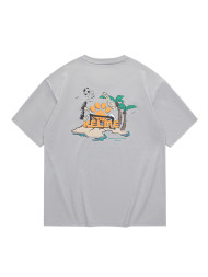 Футболка KELME Round Neck Short Sleeve T-Shirt Grey
