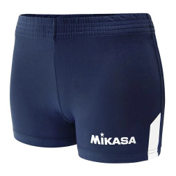 Шорты вол. жен. MIKASA MT379-061-XL, р.XL, 90% полиэстер, 10% эластан, синий