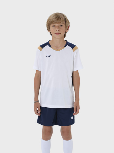 Детская футбольная форма FN Orbital Kid (White/Dark Blue)