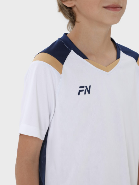Детская футбольная форма FN Orbital Kid (White/Dark Blue)
