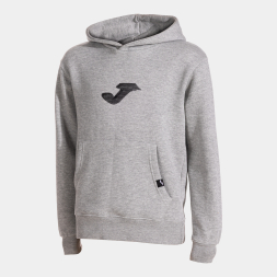 SUDADERA CON CAPUCHA LION GRIS MELANGE