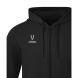 Флисовое худи на молнии JOGEL ESSENTIAL Cotton Fleece FZ Hoodie, черный