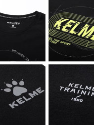 Футболка KELME Round Neck Short Sleeve T-shirt Black