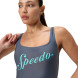 Купальник SPEEDO Logo Square Back Swimsuit, 8-00521216038, р 30 (рос 42), cеро-бирюзовый