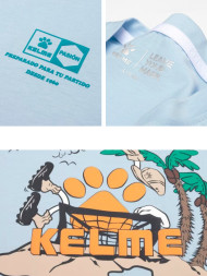 Футболка KELME Round Neck Short Sleeve T-Shirt Light Blue