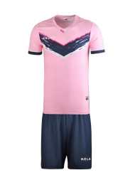 Футбольная форма KELME Short Sleeve Football Uniform (Pink/Dark Blue)