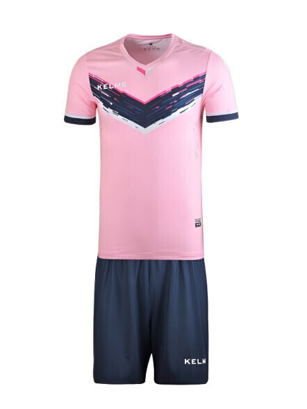 Футбольная форма KELME Short Sleeve Football Uniform (Pink/Dark Blue)
