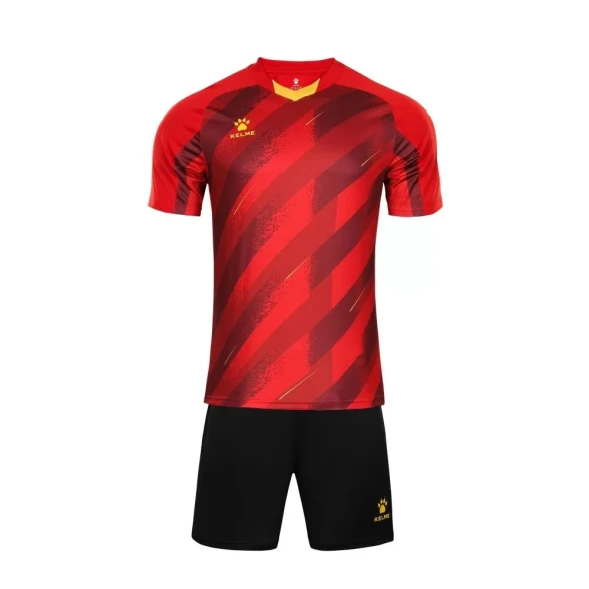 Футбольная форма KELME Short Sleeve Football Suit (Red/Black)