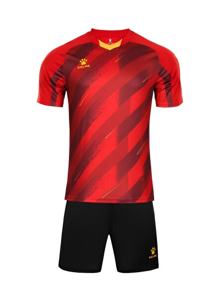 Футбольная форма KELME Short Sleeve Football Suit (Red/Black)