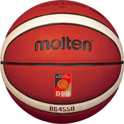 Мяч баск  MOLTEN B7G4550X р 7, FIBA Appr, 12 пан, композит кожа (ПУ), нейл кор,кор-беж-чер