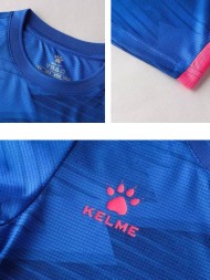 Детская футбольная форма KELME Short Sleeve Football Suit Blue