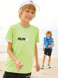 Детская футболка KELME Running Short Sleeve T-Shirt Kid Light Green