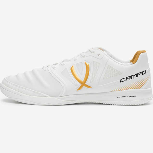 Бутсы зальные JÖGEL CAMPO 2.0, белый/золотой