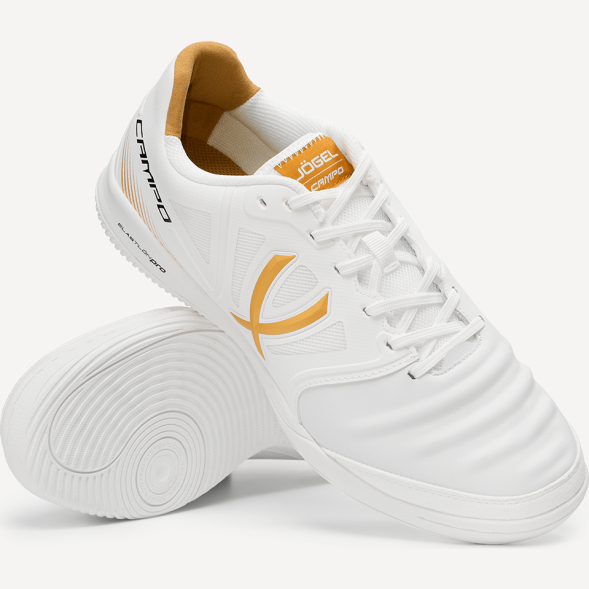 Бутсы зальные JOGEL CAMPO 2.0, белый/золотой