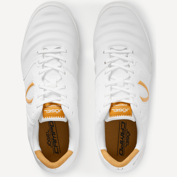 Бутсы зальные JOGEL CAMPO 2.0, белый/золотой