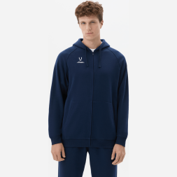 Худи JOGEL ESSENTIAL Club reglan Cotton Zip Hoodie Z4, темно-синий
