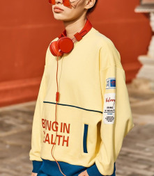 Свитшот KELME Crew Neck Sweater Yellow