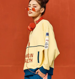 Свитшот KELME Crew Neck Sweater Yellow