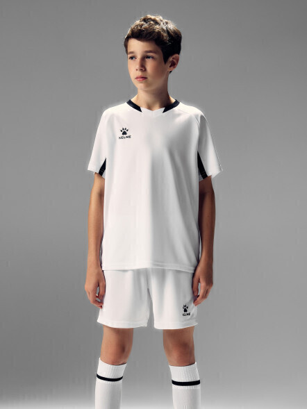 Детская футбольная форма KELME Football Suit (White/Black)