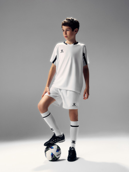 Детская футбольная форма KELME Football Suit (White/Black)